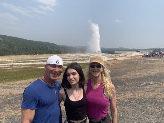 Old Faithful at Yellowstone Park