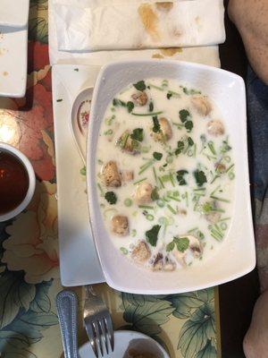 Coconut lime mushroom dish