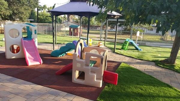 Beautiful newly renovated infant playground with artificial grass!