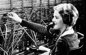 Vintage switchboard operator