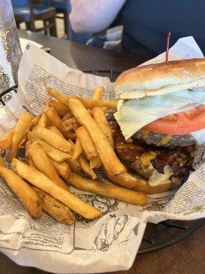 Town burger and fries