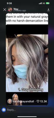 This is what I wanted did not get that but fried hair and different colors of tones !!!!