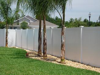 Our 6ft tall Privacy Select Series vinyl fence! If you are interested in white vinyl privacy fence this is a perfect choice!