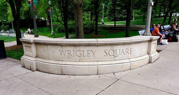 Wrigley Square park........