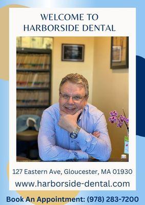 Dr. Sergey Zemlyansky at Harborside Dental Gloucester is welcoming new patients.