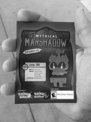 Pick up your Marshadow! & hail the ghost types.