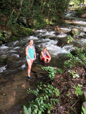 1 of the creeks that borders the campground.