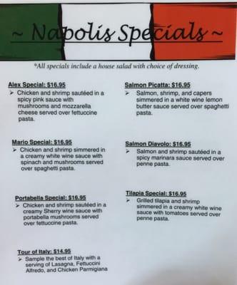 Napoli's Specialties