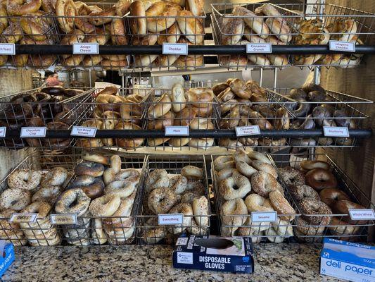 Bagel station.