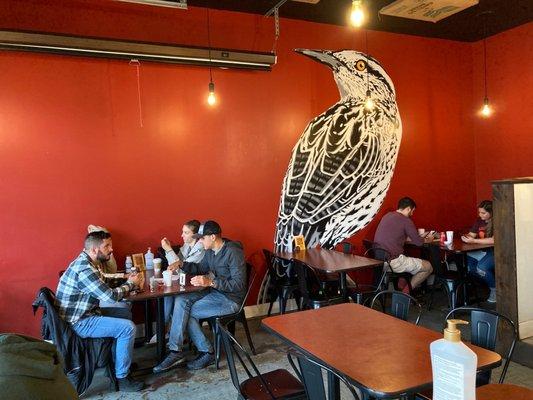 Dining area, the Firebird.