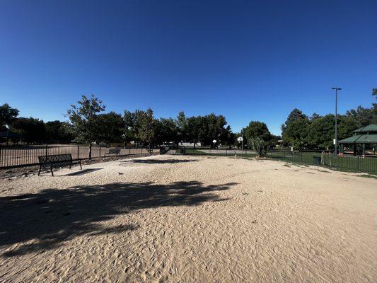 Other half of the small dog side of the dog park.  The large dog portion is on the left side in this photo.