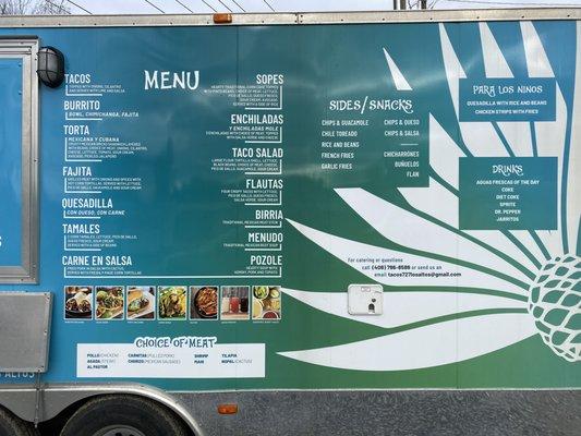 The new TLA truck menu