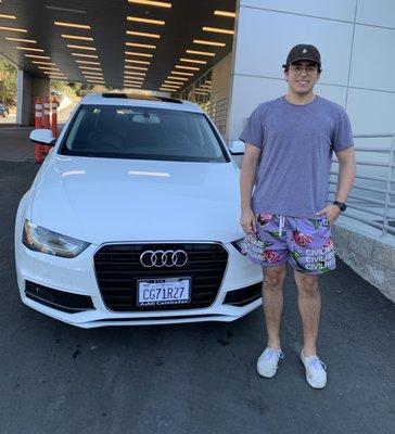 A great car for the greatest person we know!  Thanks Audi Calabasas and Noah for all your help making this possible.