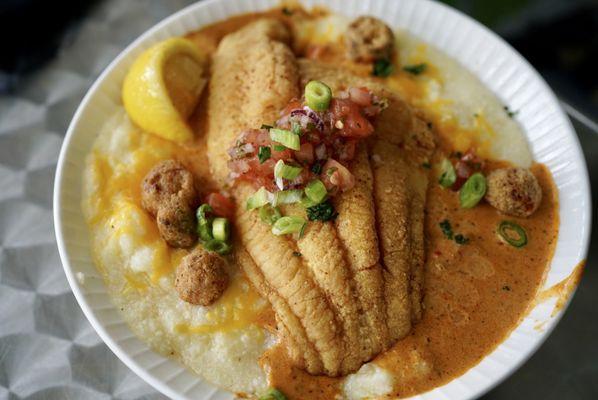 Catfish and grits