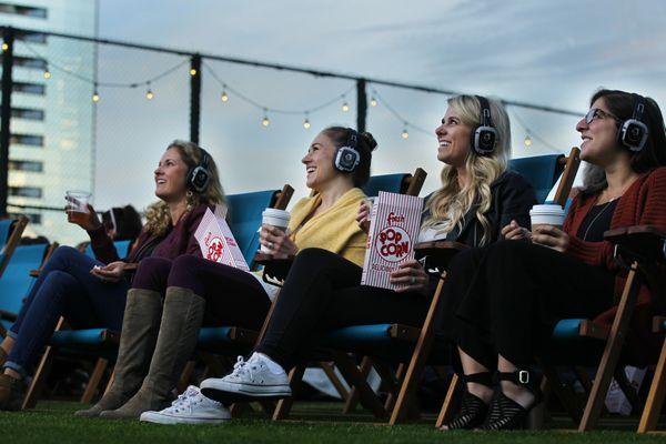 We use state-of-the-art wireless headphones so you can live in those memorable cinematic moments & not get disturbed by the outside world.