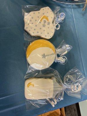 Over the Moon theme cookies made by Candice Confections