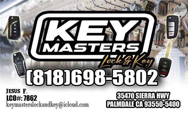 Keymasters lock and key at your service !