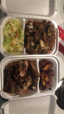 Curry Goat & JerkChicken, So good! I would eat here everyday if I could!