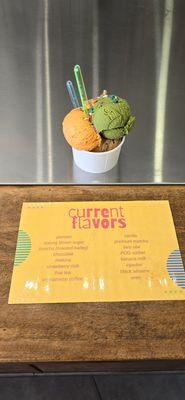 Flavors ..I had Thai Tea, Matcha and Vietnamese coffee