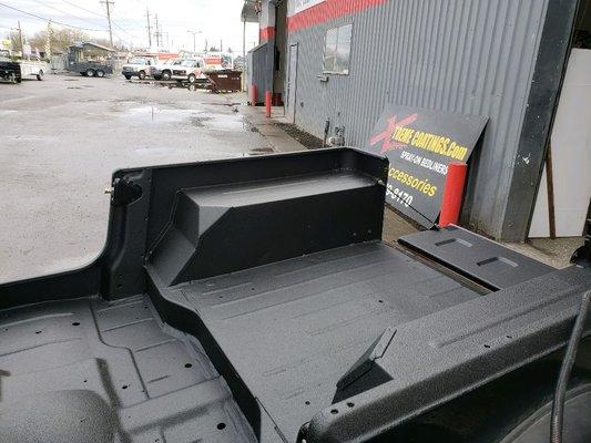 Jeep tub with our xtreme coating spray on bed liner