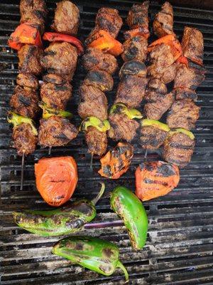 Beef skewers