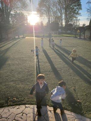 Our preschool group during P.E.