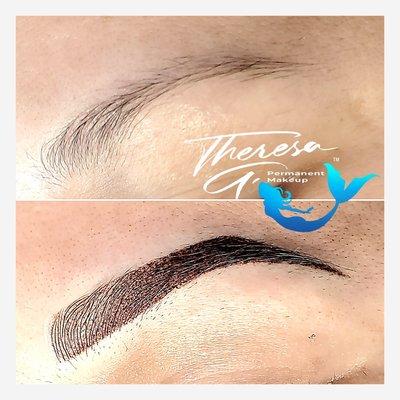 Combo brows permanent makeup in Kingman AZ