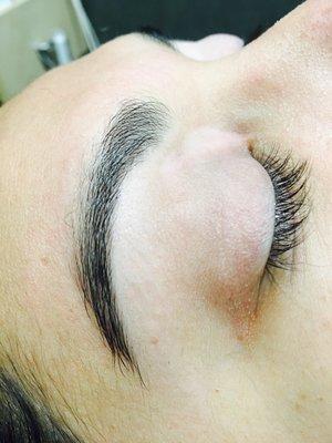 After Brow Threading