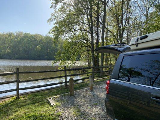 Our camping site in Acorn Loop.