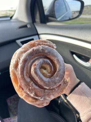 Cinnamon roll donut