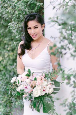 White wedding dress straps altered perfectly