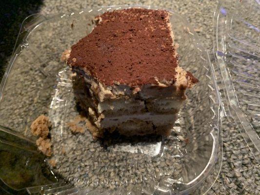 Dry, horrible tiramisu