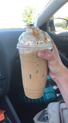 Iced Carmel Macchiato