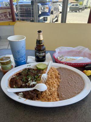 Beef birria... and negra modelo