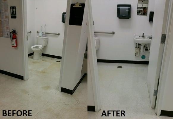 Commercial Tile and Grout Cleaning project