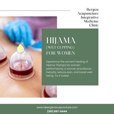 Hijama (Wet-Cupping): A holistic approach to enhanced women's wellness and rejuvenation.