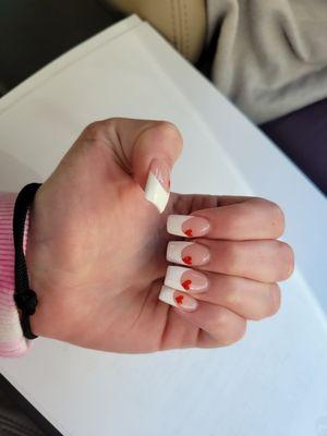 Valentine nails