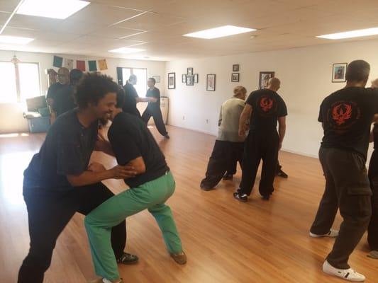 Push hands workshop, May 2015