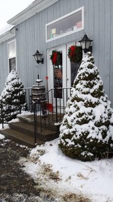 Tasting room on a snowy day