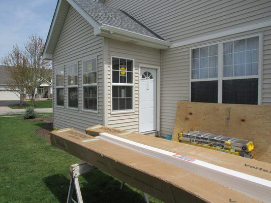 New roof, siding and gutters.