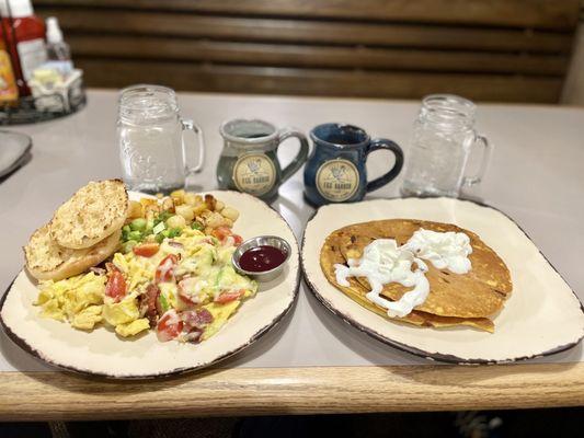 Smokey Scramble and Pumpkin Pancakes (Specials, Nov 2021)