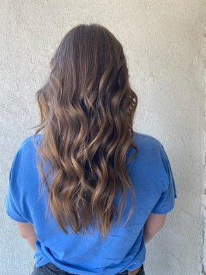 brunette balayage