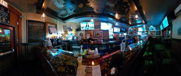 Fish Eye distorted view of the main Bar area...