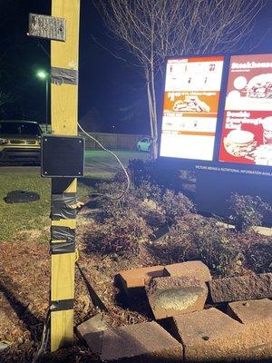 Ghetto drive-thru speaker LOL