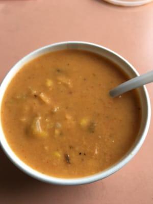 Poblano corn soup