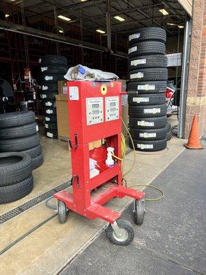 Tire pressure check