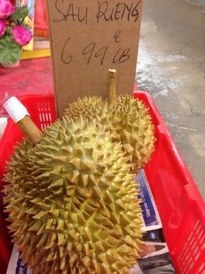 Durian. Smelly!  Phew!