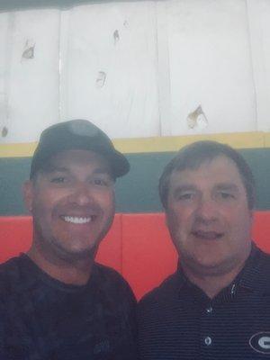 Chaz Lytle and Kirby Smart, UGA Football Coach