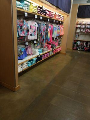 Female kids clothing, located right in front of changing rooms