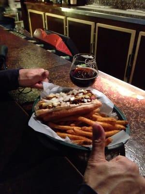 Coney dogs n seasoned fries